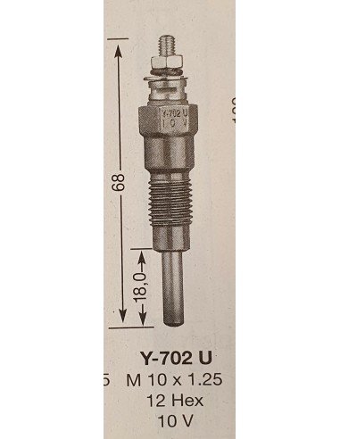 Žvakė pakaitinimo NGK Y-702 U 2966
