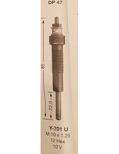 Žvakė pakaitinimo NGK Y-701U 2805