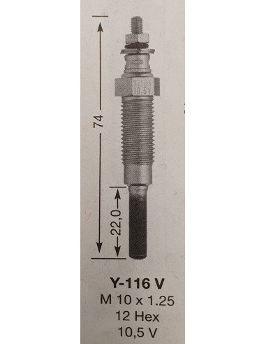 Žvakė pakaitinimo NGK Y-116V 2131