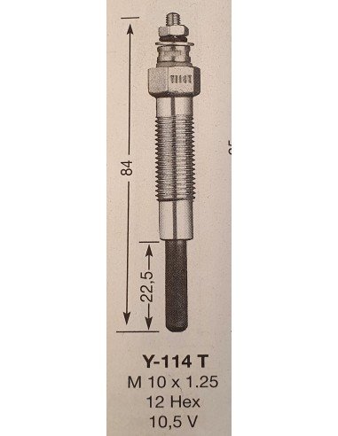 Žvakė pakaitinimo NGK Y-114T  6528