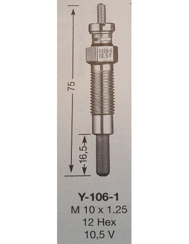 Žvakė pakaitinimo NGK Y-106-1  6525